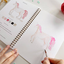 Load image into Gallery viewer, Fairytale Watercolor Workbook