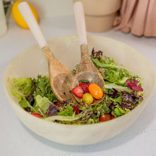 Load image into Gallery viewer, Resin Collection Salad Servers, Cream