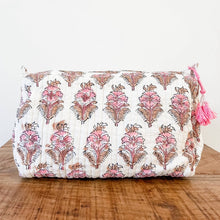 Load image into Gallery viewer, Block Print Large Cosmetic Pouch (6 Styles)