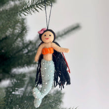Load image into Gallery viewer, Silk Sea Mermaid Felt Ornament