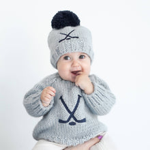 Load image into Gallery viewer, Hockey Crewneck Baby Sweater