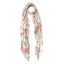 Load image into Gallery viewer, Colorful scarf with abstract pattern on a white background