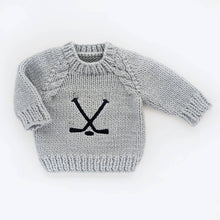 Load image into Gallery viewer, Hockey Crewneck Baby Sweater