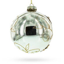 Load image into Gallery viewer, Romantic Floral Glass Ball Christmas Ornament