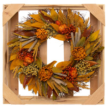 Load image into Gallery viewer, Harvest Dried Floral Artichoke Wreath