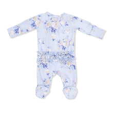 Load image into Gallery viewer, Ashley Rose Floral - 2 Way Ruffle Back Zipper Footie