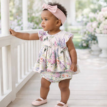 Load image into Gallery viewer, Dream Blossom Skirted Bodysuit, Watercolor Floral