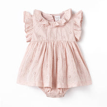 Load image into Gallery viewer, Eyelet Skirted Baby Bodysuit