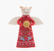 Load image into Gallery viewer, French Knot Cat Angel Tree Topper/Decor