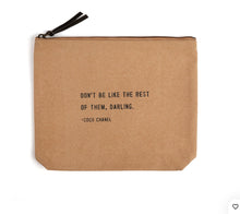 Load image into Gallery viewer, Color Canvas Zip Quote Bag (7 Styles)