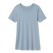 Load image into Gallery viewer, PJ Harlow Reyan Rib Knit Sleep Tee Dress (Blush, Morning Blue)