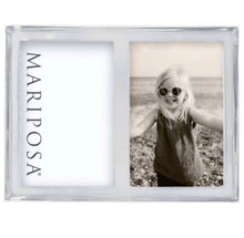 Load image into Gallery viewer, Mariposa Signature Double Silver Frame (4x6 photos)