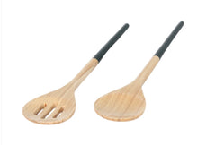 Load image into Gallery viewer, Bamboo Refined Salad Servers (5 Colors)