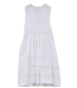 Soft Cotton Gauze Vesper Dress, White