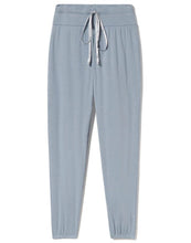 Load image into Gallery viewer, PJ Harlow Dena Ribbed Sweatpant (Pearl, Morning Blue)