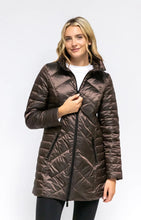 Load image into Gallery viewer, Chevron Quilted Jacket, Chocolate Brown
