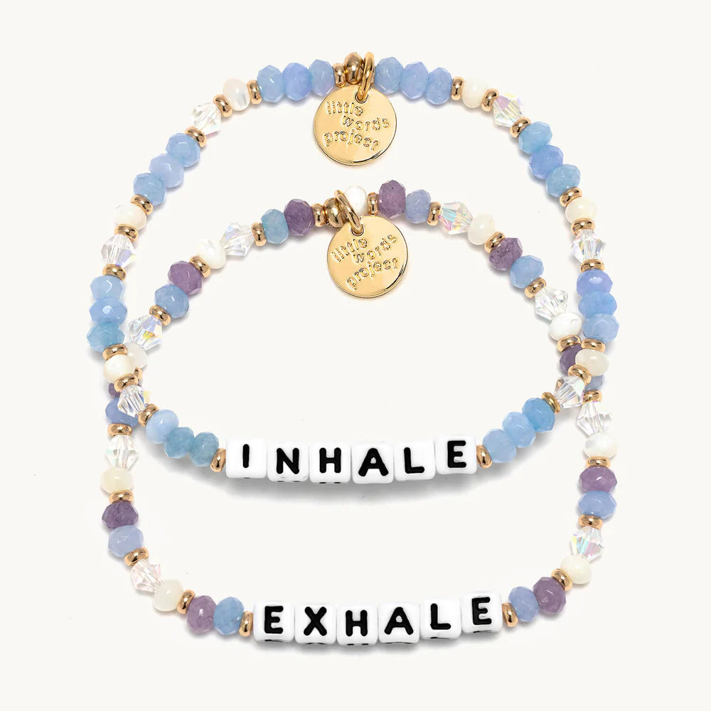 Little Words Project Inhale/Exhale Bracelet Set