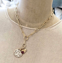 Load image into Gallery viewer, Cristina V. Paperclip Y Chain Necklace