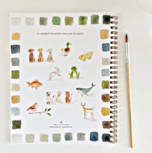 Load image into Gallery viewer, Animals Watercolor Workbook