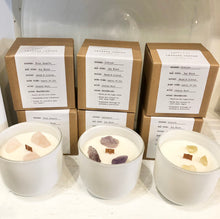 Load image into Gallery viewer, Sugarboo Crystal Candle (Amethyst, Rose Quartz, Citrine)