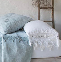 Load image into Gallery viewer, IN STOCK Bella Notte Linens Frida Pillowcase, White