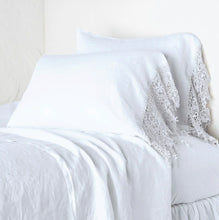 Load image into Gallery viewer, IN STOCK Bella Notte Linens Frida Pillowcase, White