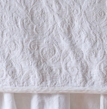 Load image into Gallery viewer, IN STOCK Bella Notte Linens Adele Coverlet (White, Cloud)