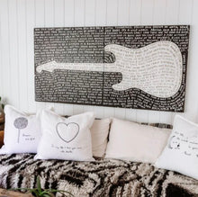 Load image into Gallery viewer, Legends Guitar Art Print on Wood (12x24, 24x36)