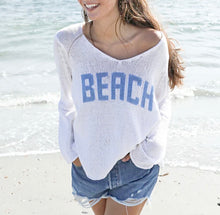 Load image into Gallery viewer, Wooden Ships Knits BEACH V-Neck Cotton Sweater
