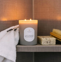 Load image into Gallery viewer, Linnea 2-Wick Lavender Rosemary Soy Candle