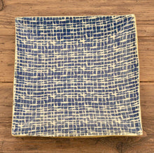 Load image into Gallery viewer, Terrafirma Ceramics 9" Square Tray (Opal, Cobalt)