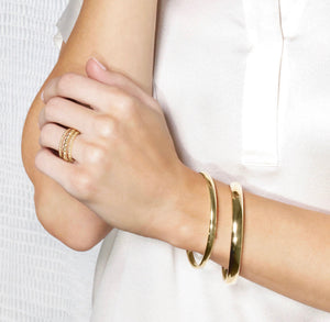 Enewton Cherish Gold Bangle Bracelet, Small