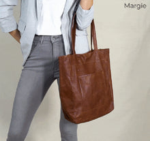 Load image into Gallery viewer, Margie Leather Tote/Laptop Bag (3 Colors)