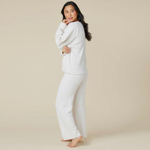 Load image into Gallery viewer, Solid Marshmallow Crew Reverse Seam Lounge Set (Coco, Almond)