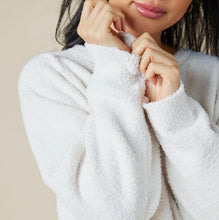 Load image into Gallery viewer, Solid Marshmallow Crew Reverse Seam Lounge Set (Coco, Almond)