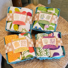 Load image into Gallery viewer, Hand Printed Cotton Dish Towel Set (4 Styles)