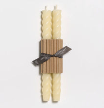 Load image into Gallery viewer, Greentree Home Rope Taper Candles, Pair (5 Colors)