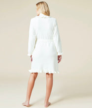 Load image into Gallery viewer, Short Ruffle Chenille Robe, Cloud