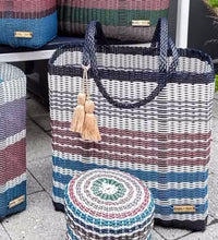 Load image into Gallery viewer, Extra Large Stripe Tote (2 Styles)
