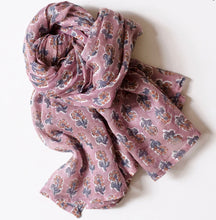 Load image into Gallery viewer, Hand Block Printed Scarves, 8 Colors