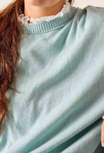 Load image into Gallery viewer, MerSea Catalina Cotton Crewneck Sweater, Sea Glass