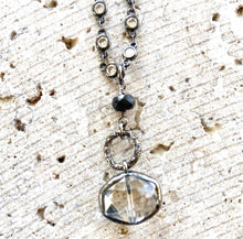 Load image into Gallery viewer, Crystal Pendant Necklace, 17&quot;
