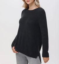 Load image into Gallery viewer, Emma Crewneck Shaker Sweater, Black