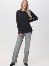 Load image into Gallery viewer, Emma Crewneck Shaker Sweater, Black