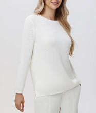Load image into Gallery viewer, Emma Crewneck Shaker Sweater, Chalk