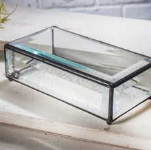 Load image into Gallery viewer, Large Beveled Glass Keepsake Box