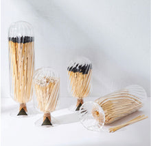 Load image into Gallery viewer, Fireplace Hand Blown Helix Glass Match Cloche