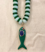 Load image into Gallery viewer, Cristina V. Beaded Fish Necklace