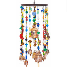 Load image into Gallery viewer, The Aura Of Glass - Large Bead & Bell Wind Chime
