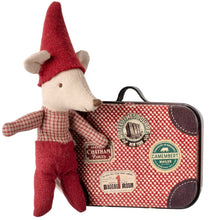 Load image into Gallery viewer, Maileg Christmas Baby Mouse in Suitcase